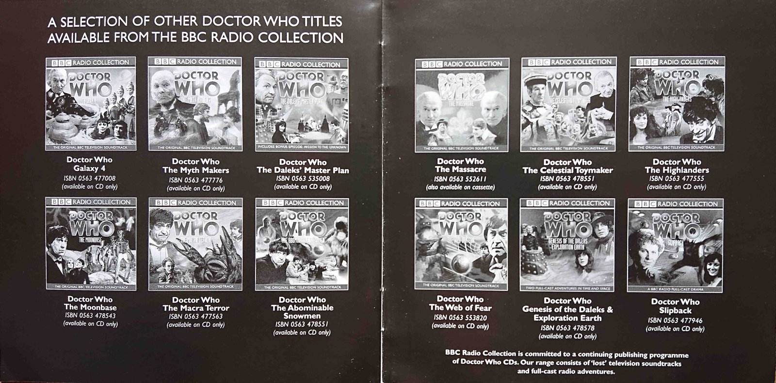 Inserts from ISBN 0-566-53501-6